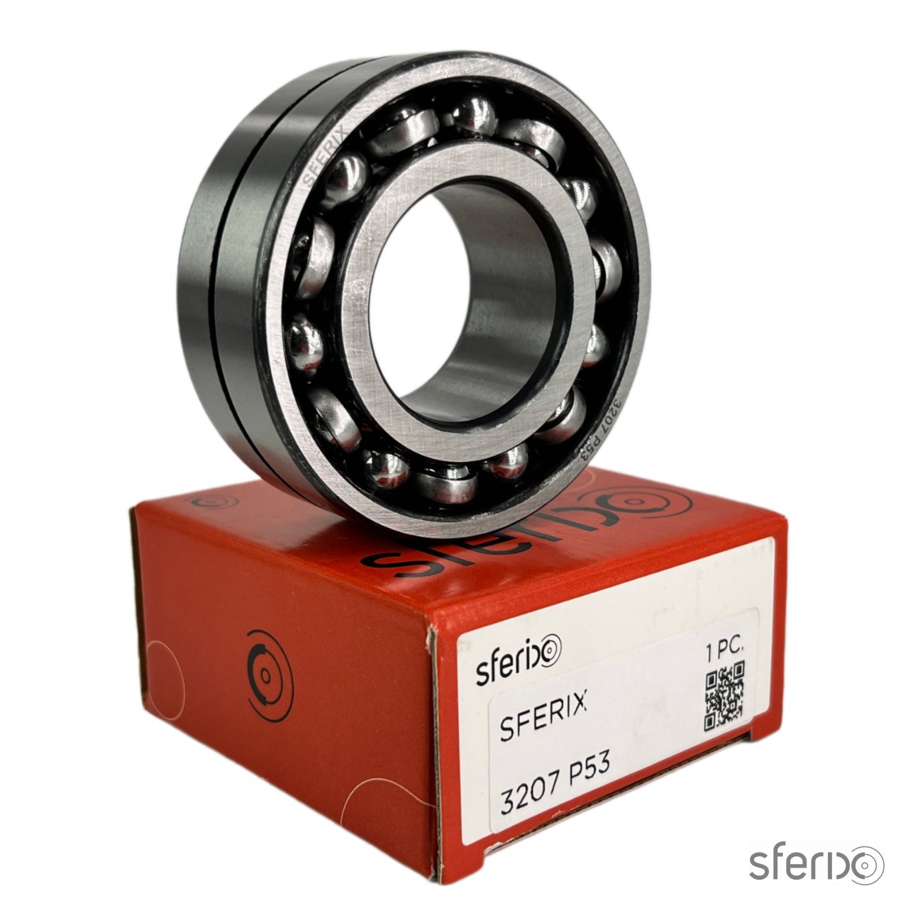 Радиально-упорный двухрядный подшипник 3207 P53 SFERIX - Сферикс - фото -  2