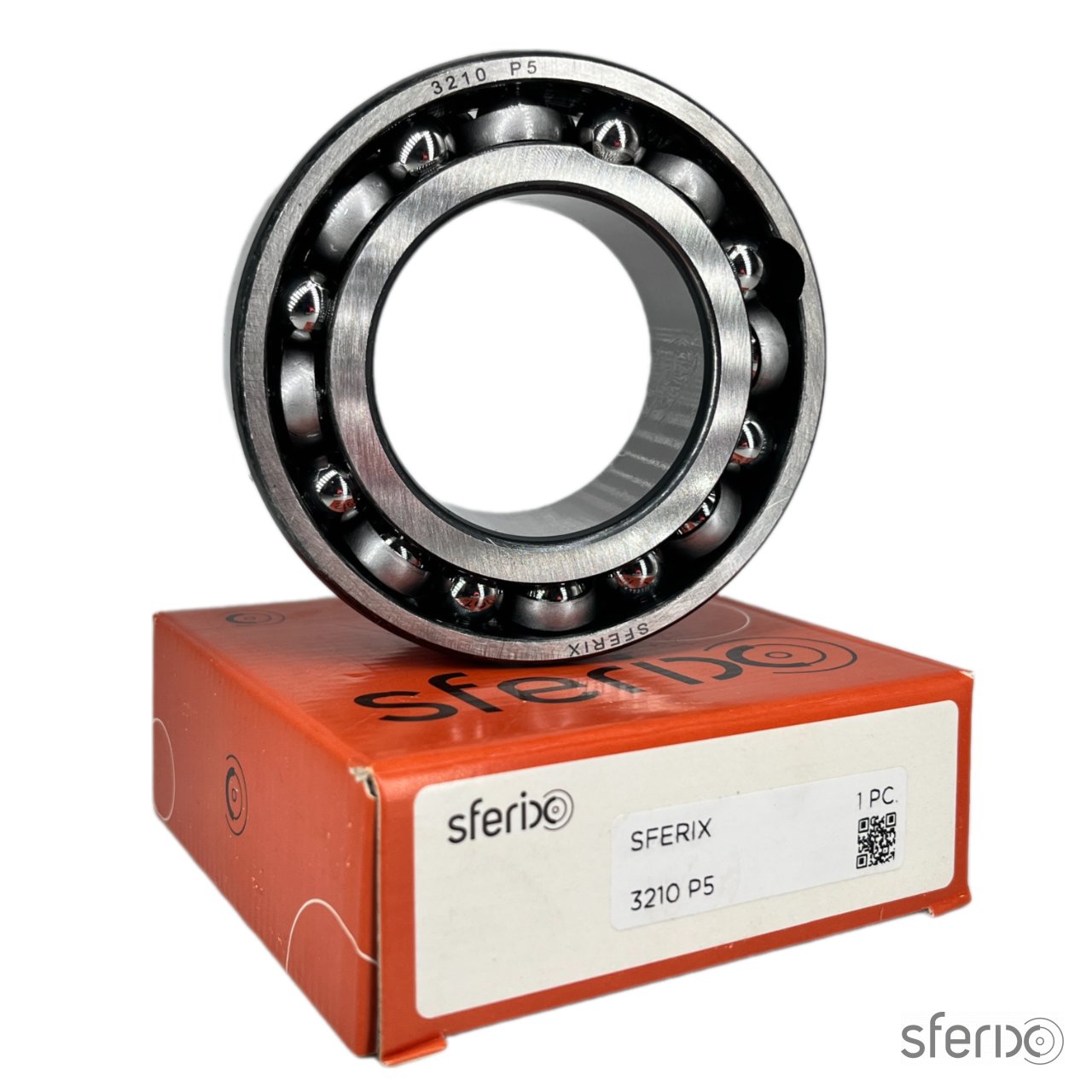 Радиально-упорный двухрядный подшипник 3210 P5 SFERIX - Сферикс - фото -  2